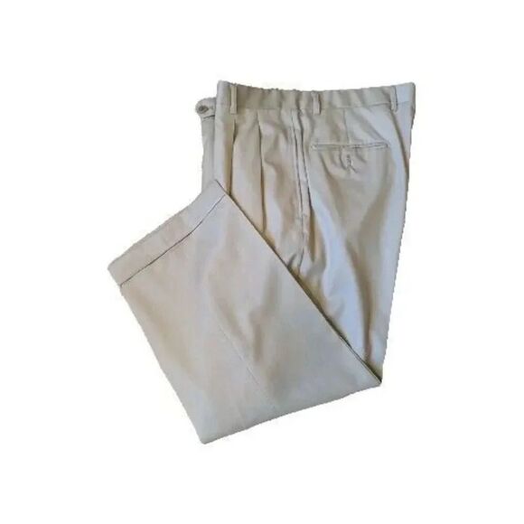 Jones New York 2 Piece Suit Mens 38R 33X26 Tan Wool Silk Blend Trendy Trousers - Picture 6 of 10